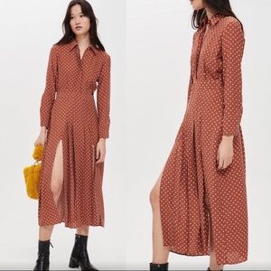 Topshop polka dot dress